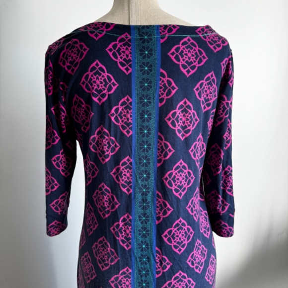 Hatley - Dark Blue and Pink Pullover Dress - Picture 4 of 8